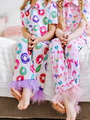 Donut Print Bamboo Feather Pjs-3