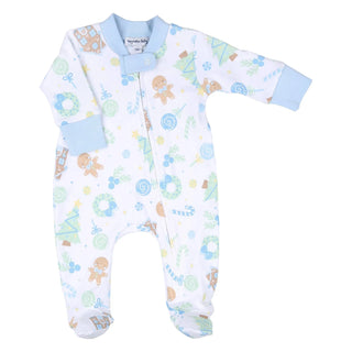 Buy blue Sweet Gingerbread Pajamas &amp; Footies