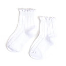 White Frill Midi Socks-1