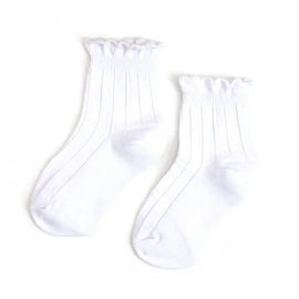 White Frill Midi Socks