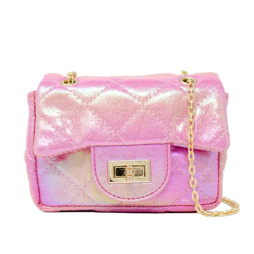 Classic Quilted Shiny Mini Bag