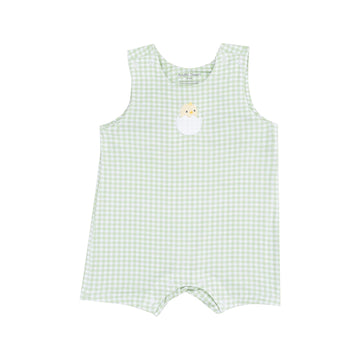 Sleeveless Shortie Romper with Baby Chick
