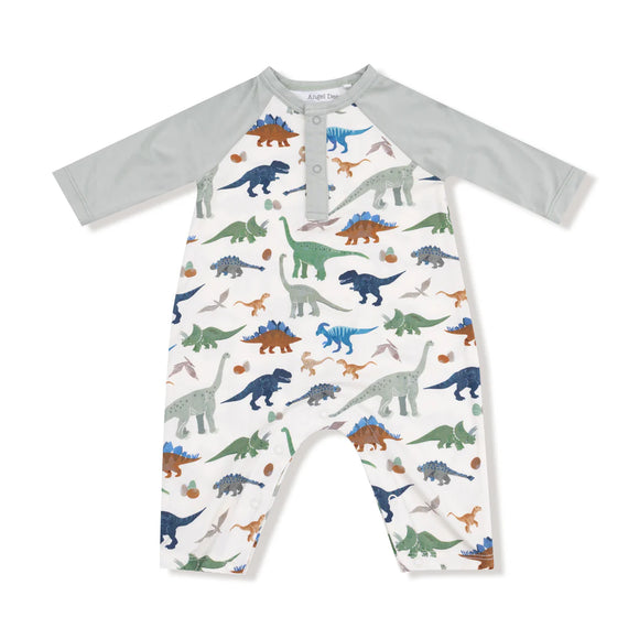 Washy Dinos Raglan L/S Romper