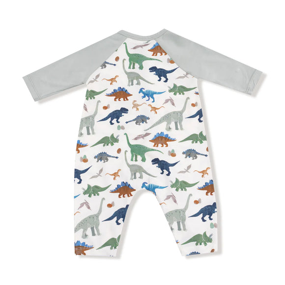 Washy Dinos Raglan L/S Romper