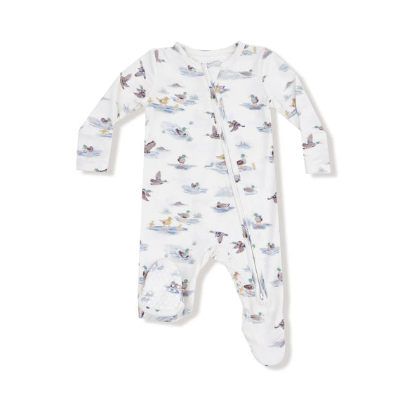 Migrating Mallards 2 Way Zipper Footie