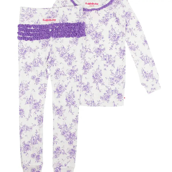Toddler Princess Castle Toile Pajamas