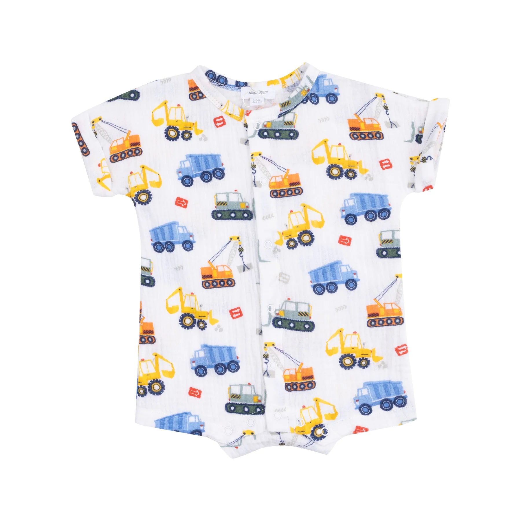 Cool Construction Sleeveless Shortie Romper