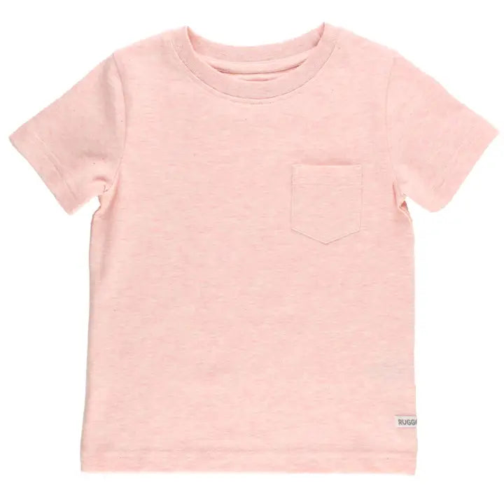 Boys Pale Pink Short Sleeve Pocket Tee