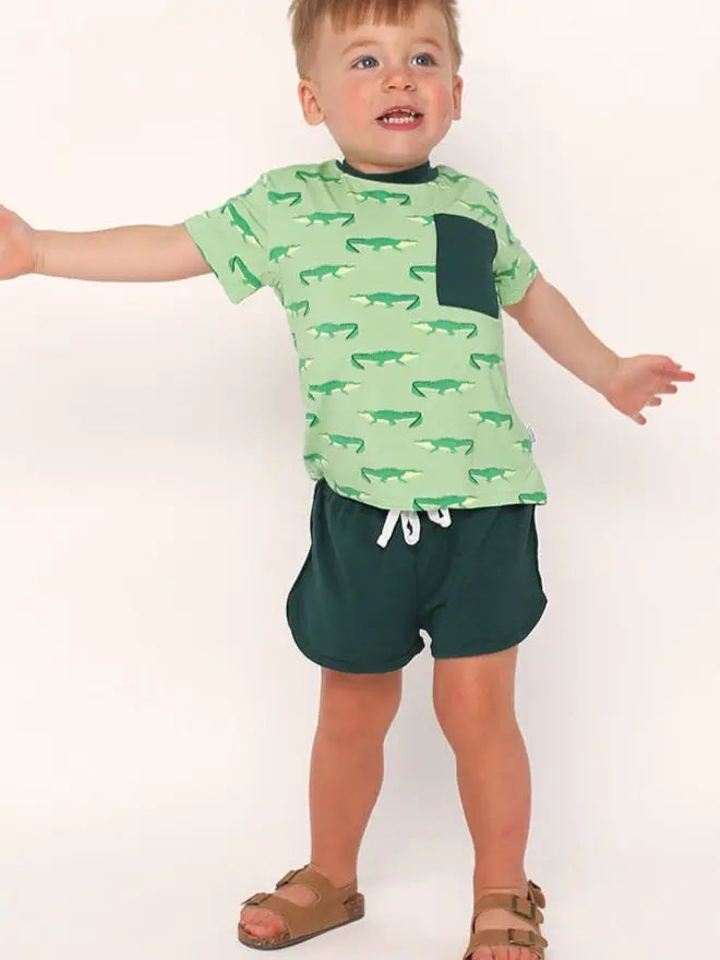 Alligator Bamboo Varsity Short Set