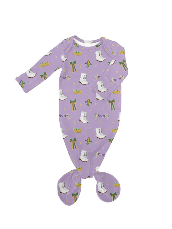Mardi Gras Queen - Knotted Infant Gown