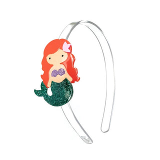 Mermaid Red Hair Glitter Headband
