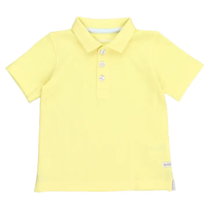 Yellow Pique Polo Shirt