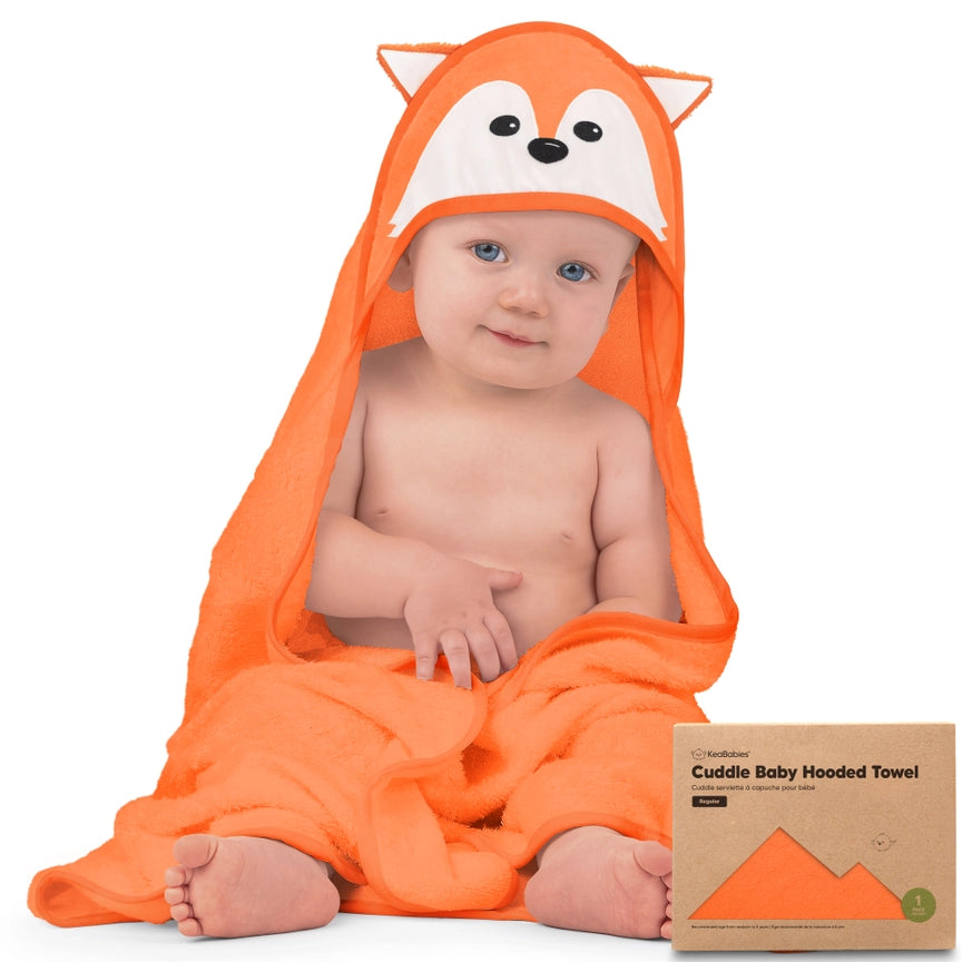 Fox Cuddle Baby Hooded Towel