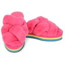 Furry Platform Slippers