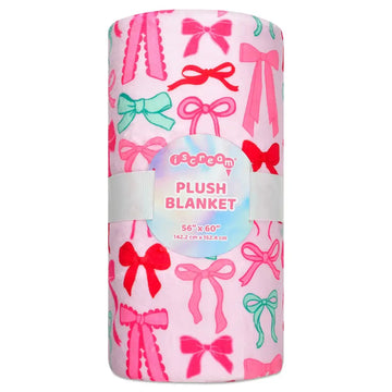Merry Bows Plush Blanket ISCREAM