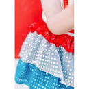 USA  Tank & Ruffle Sequins Skirt Set-4