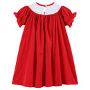 Red Velour Christmas Bishop Dress-2