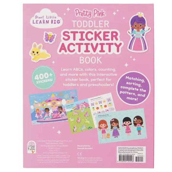 Pretty Pink Toddler Sticker Activity Book