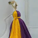 Buy purple-and-gold Majorette Boot Tassles