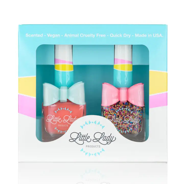 Peachy Rainbow Duo Nail Polish