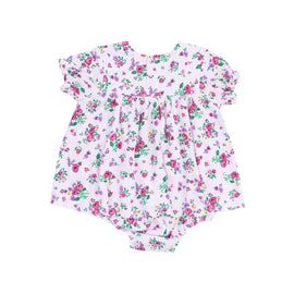 Preppy Roses Smocked Bubble