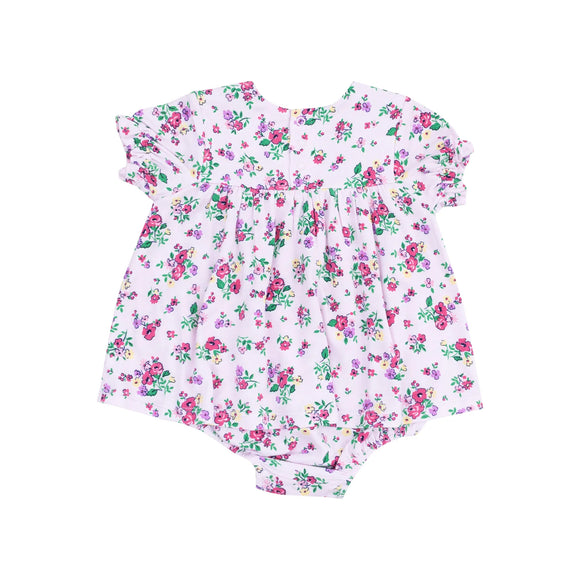 Preppy Roses Smocked Bubble