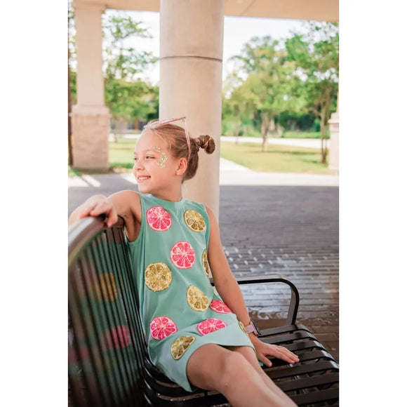 Sequin Citrus Dress