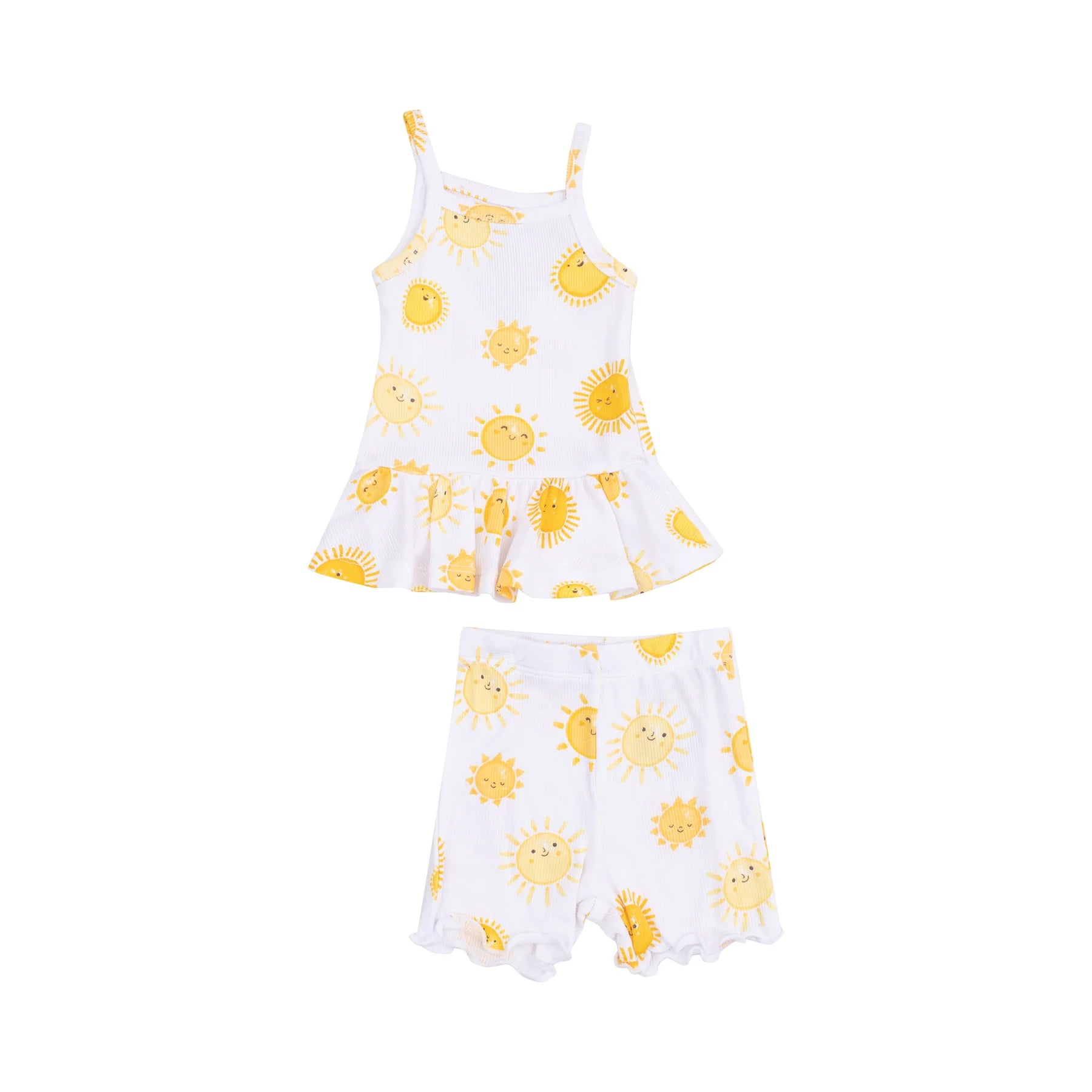 Happy Suns Peplum Tank and Bike Short