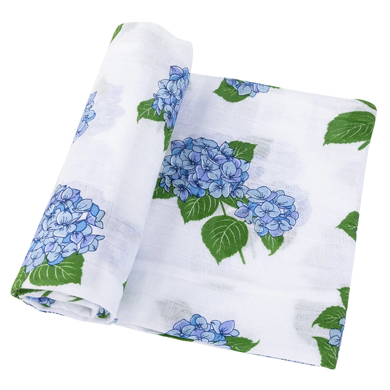 Hydrangeas Muslin Swaddle