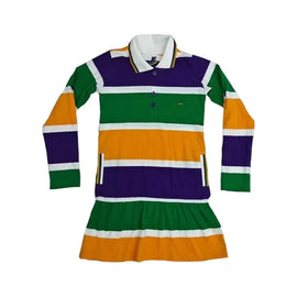 Mardi Gras Dress Thick Stripe