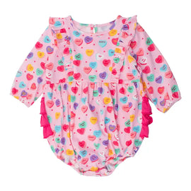 Be my Valentine Bubble Romper