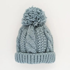 Surf Blue Cable Beanie