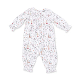 Enchanted Woodland - Smocked Long Sleeve Romper