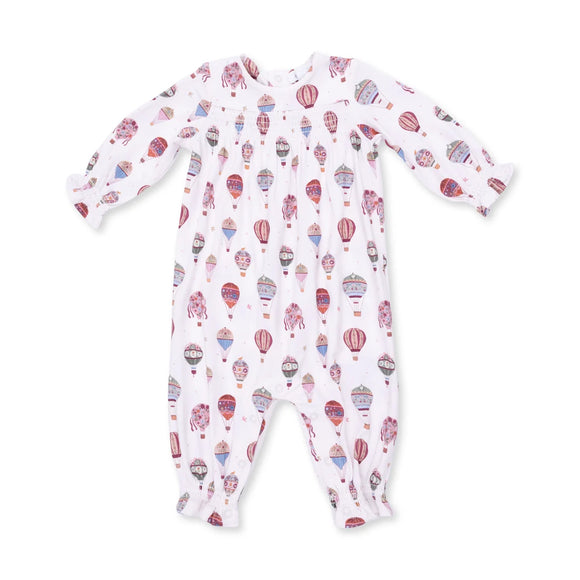 Hot Air Balloon - Smocked Long Sleeve Romper