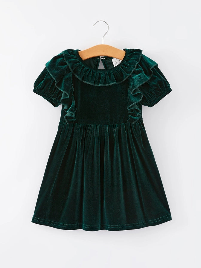 Green Velvet Dress