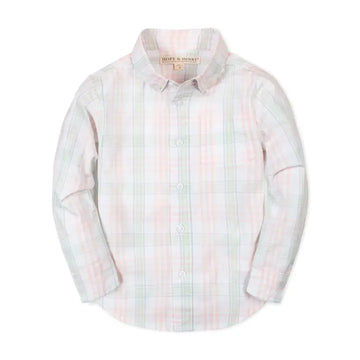 Organic Stretch Poplin Shirt -- Chateau Plaid