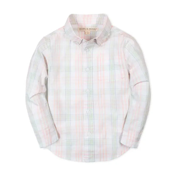 Organic Stretch Poplin Shirt -- Chateau Plaid