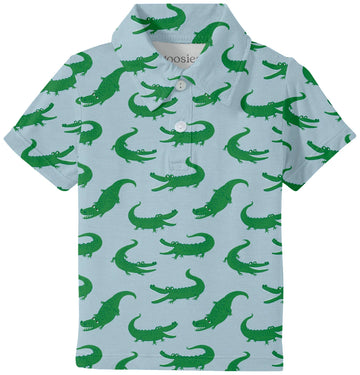SS Polo Shirt - Blue Alligators
