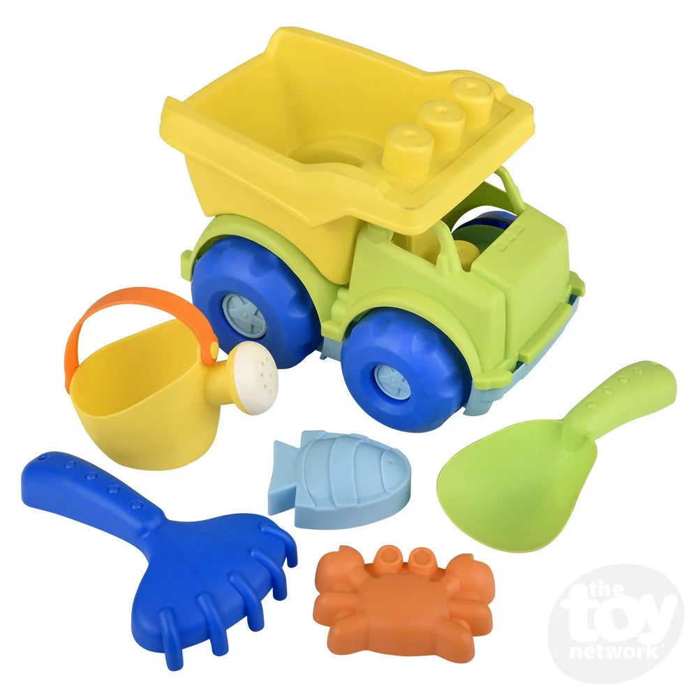 Dump Truck And 5pc Sand Toys