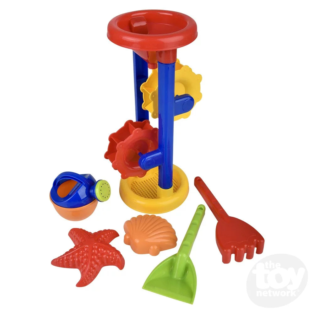 Water Wheel And 5pc Sand Toys - 0