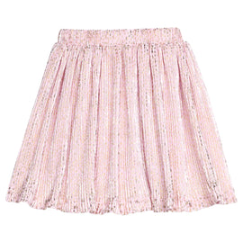 Circle Skort - Pink Crinkle Stars