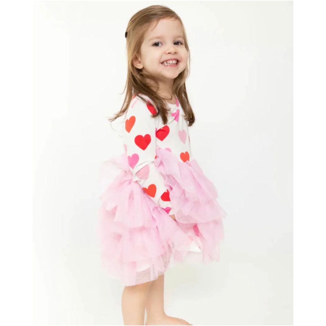 HEARTS TWIRLY TANK TUTU DRESS - 0