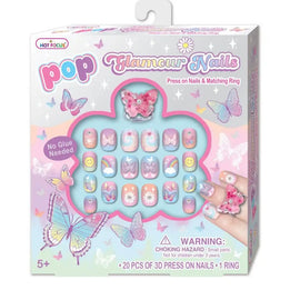 Butterfly Pop Glamour Nails