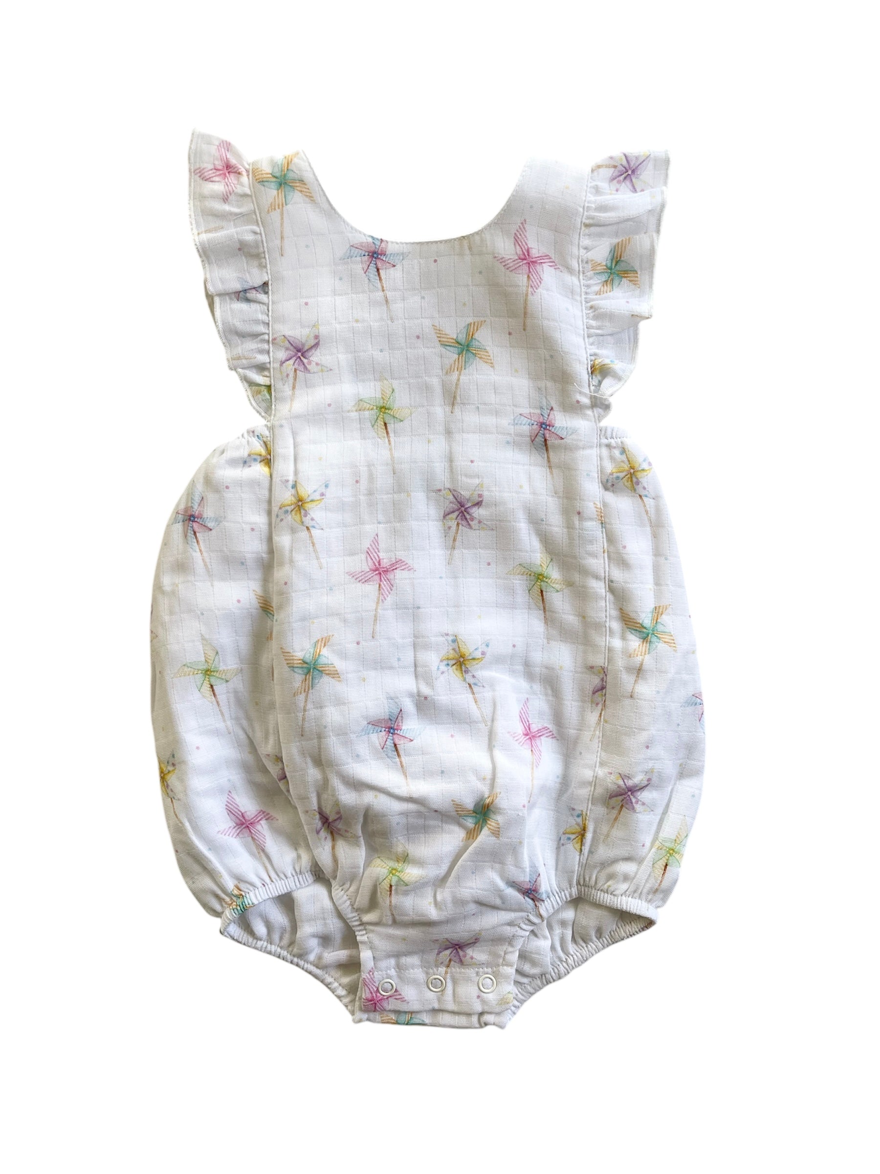 Pinwheel Party Muslin SunSuit