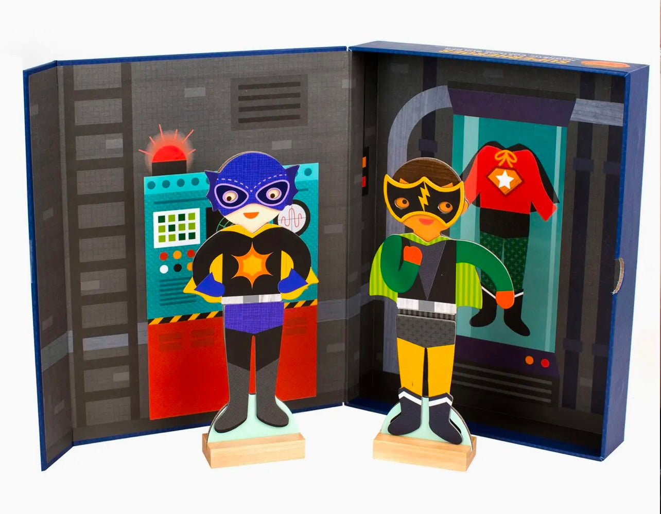 Superheroes Magnetic Dress Up Play Set - 0