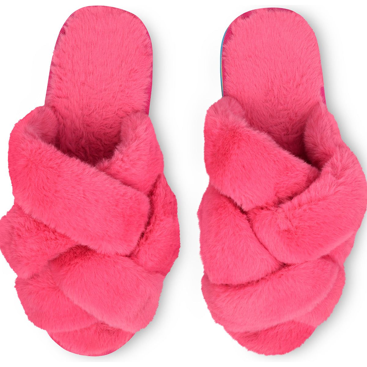 Furry Platform Slippers