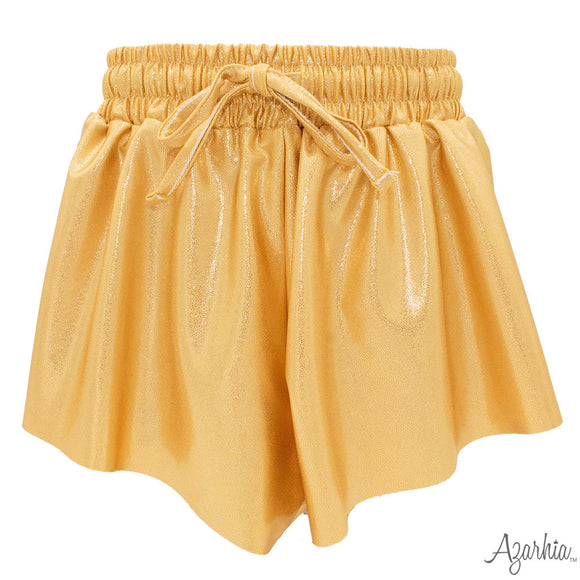 Gold Shimmer Butterfly Shorts
