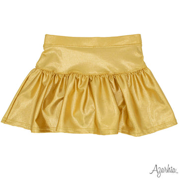 Gold Shimmer Gathered Skort