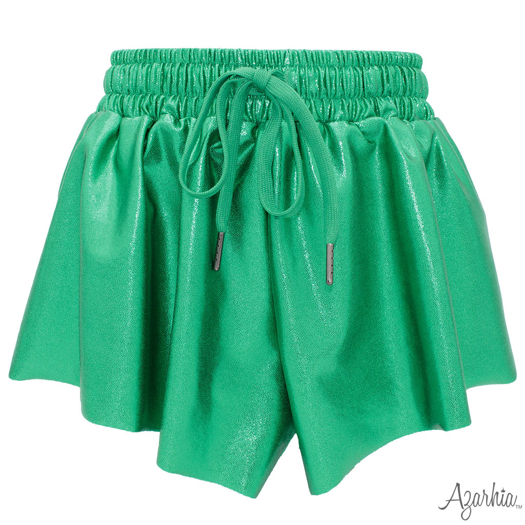 Green Shimmer Butterfly Shorts