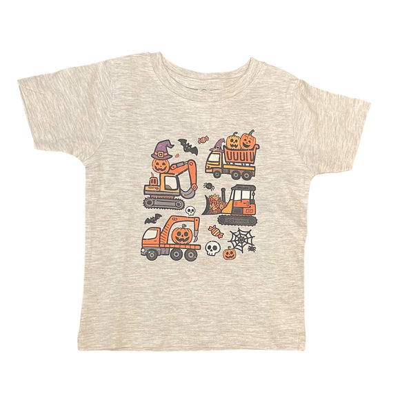 Halloween Construction Distressed Tee